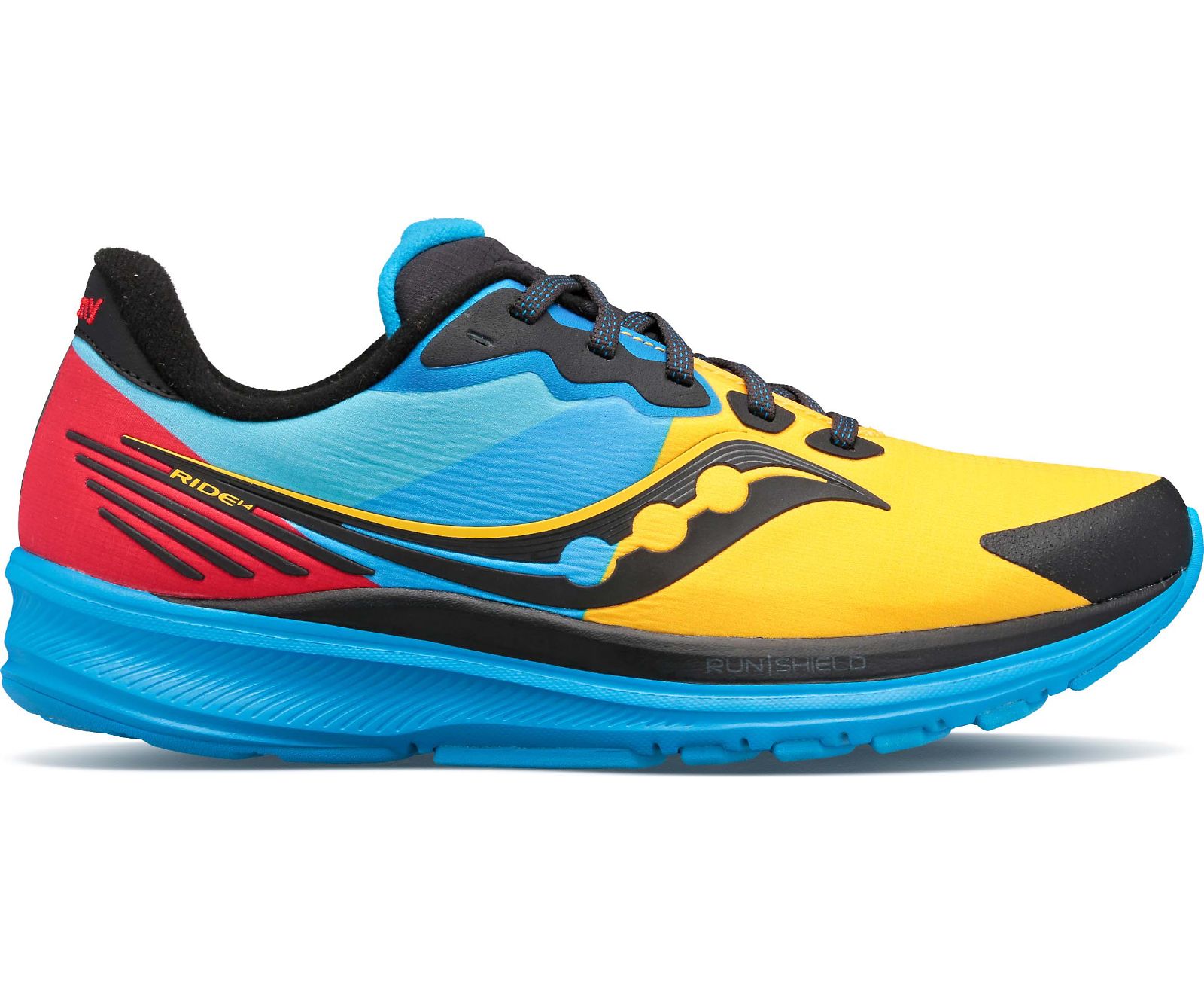 Női Saucony Ride 14 Runshield Futócipő Kék Piros Sárga | HU 897OKI